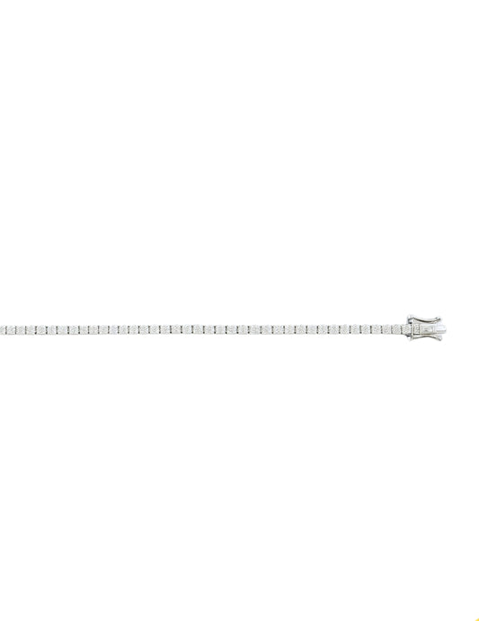 14k White Gold Tennis Bracelet 2.35 CT Round