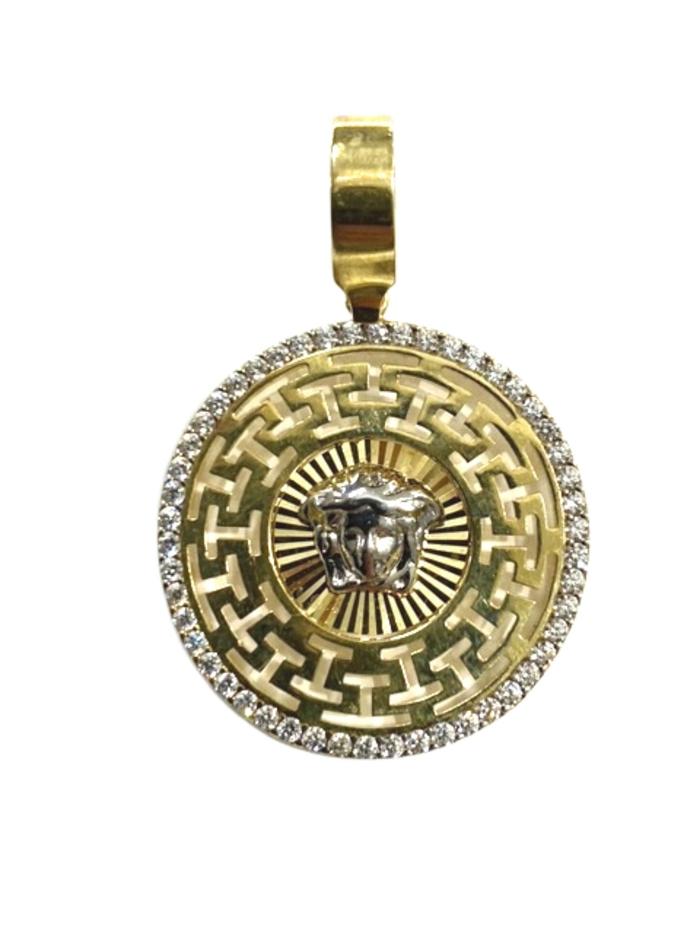 10k Two Tone Men's Pendant