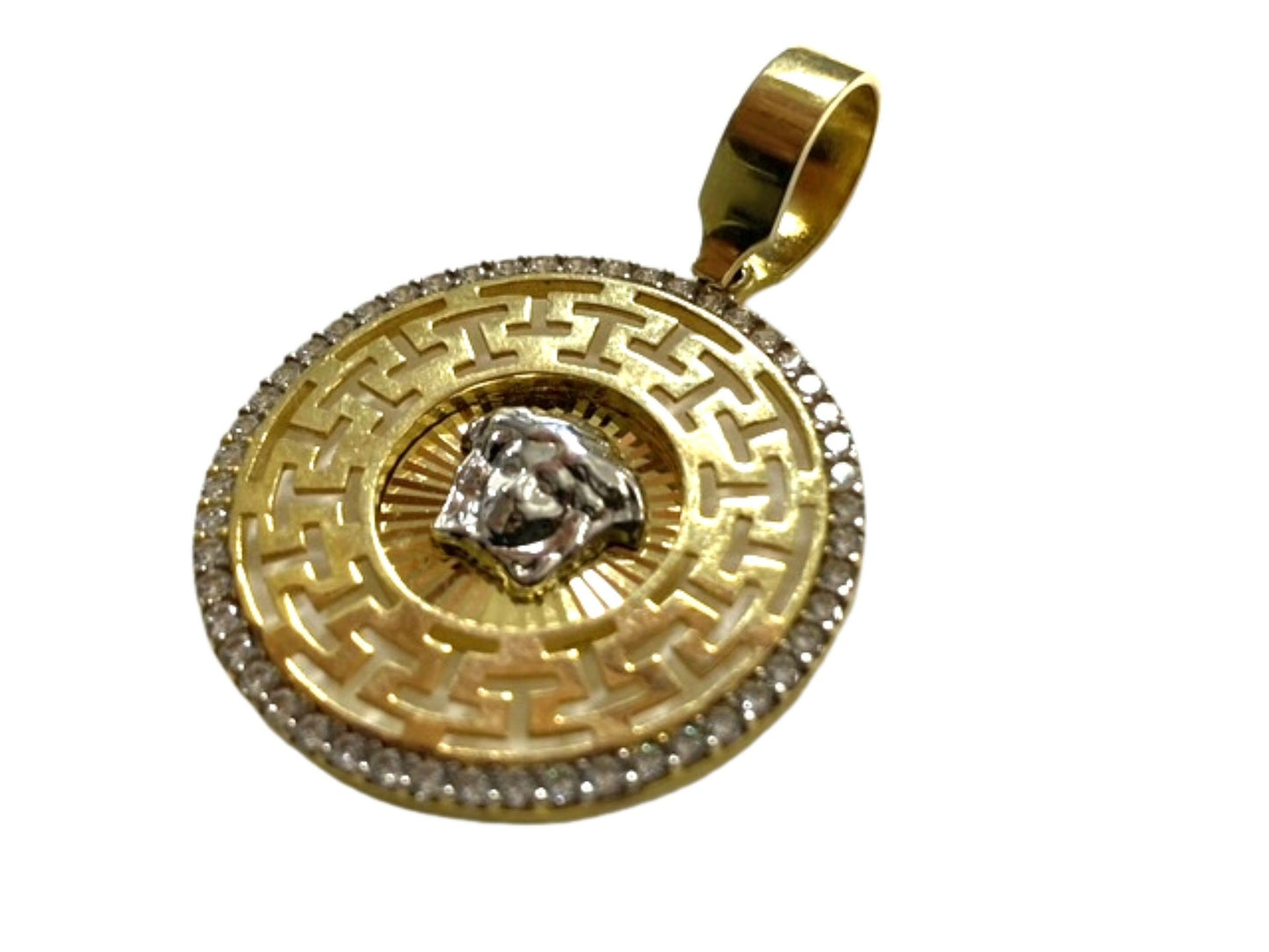 10k Two Tone Men's Pendant