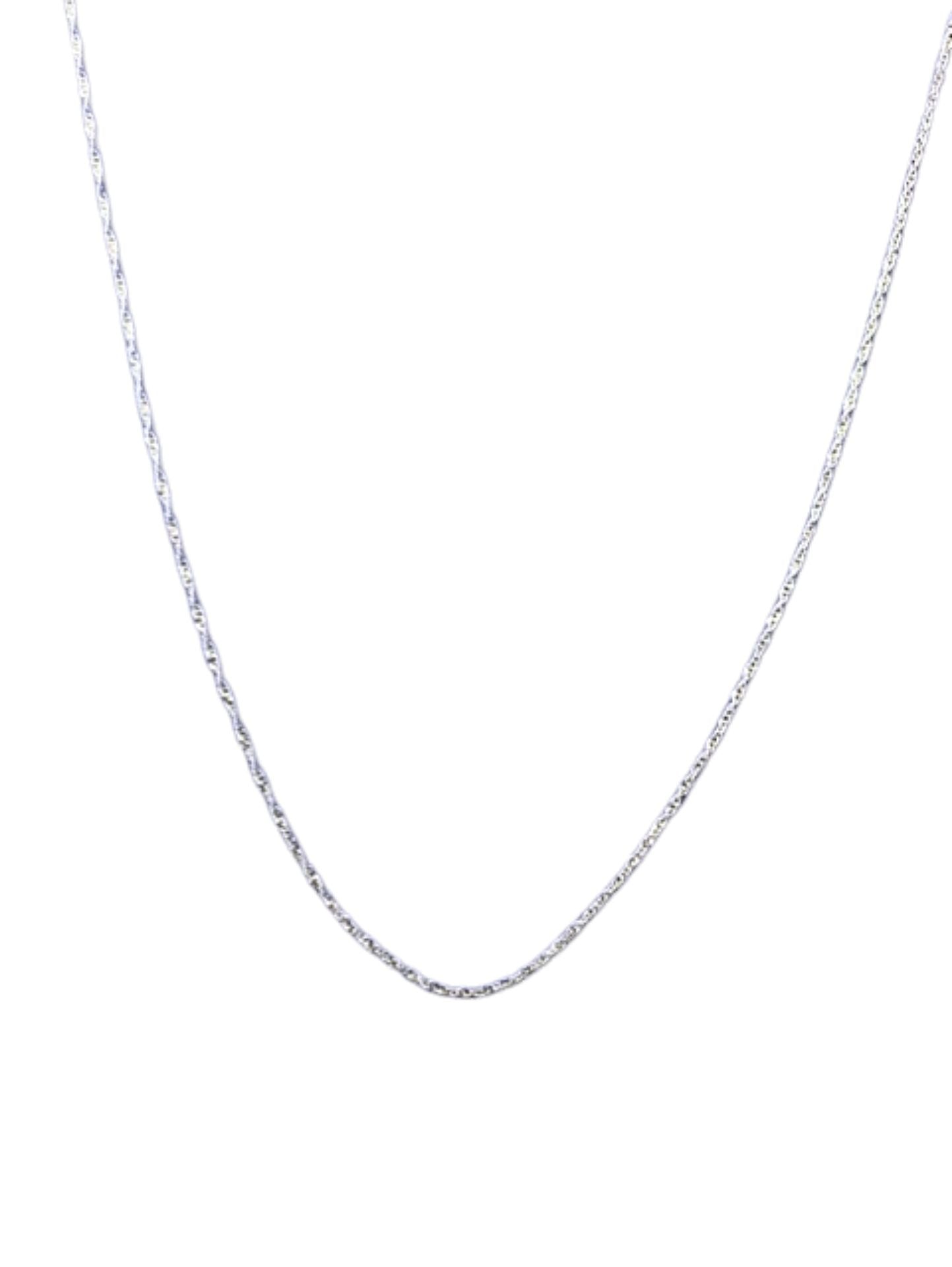 10k White Gold Rope Chain