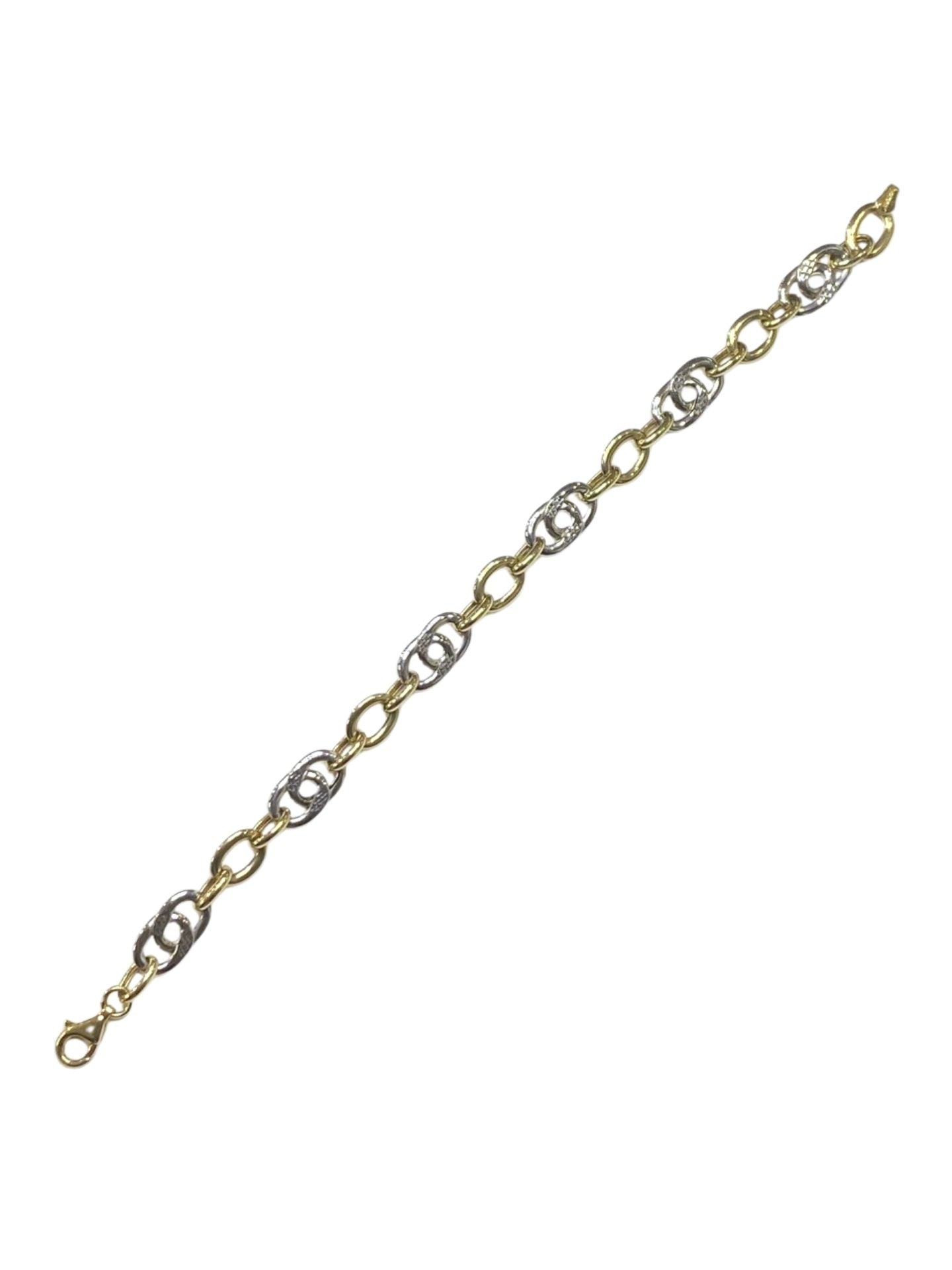 10k Two Tone Ladies' Bracelet