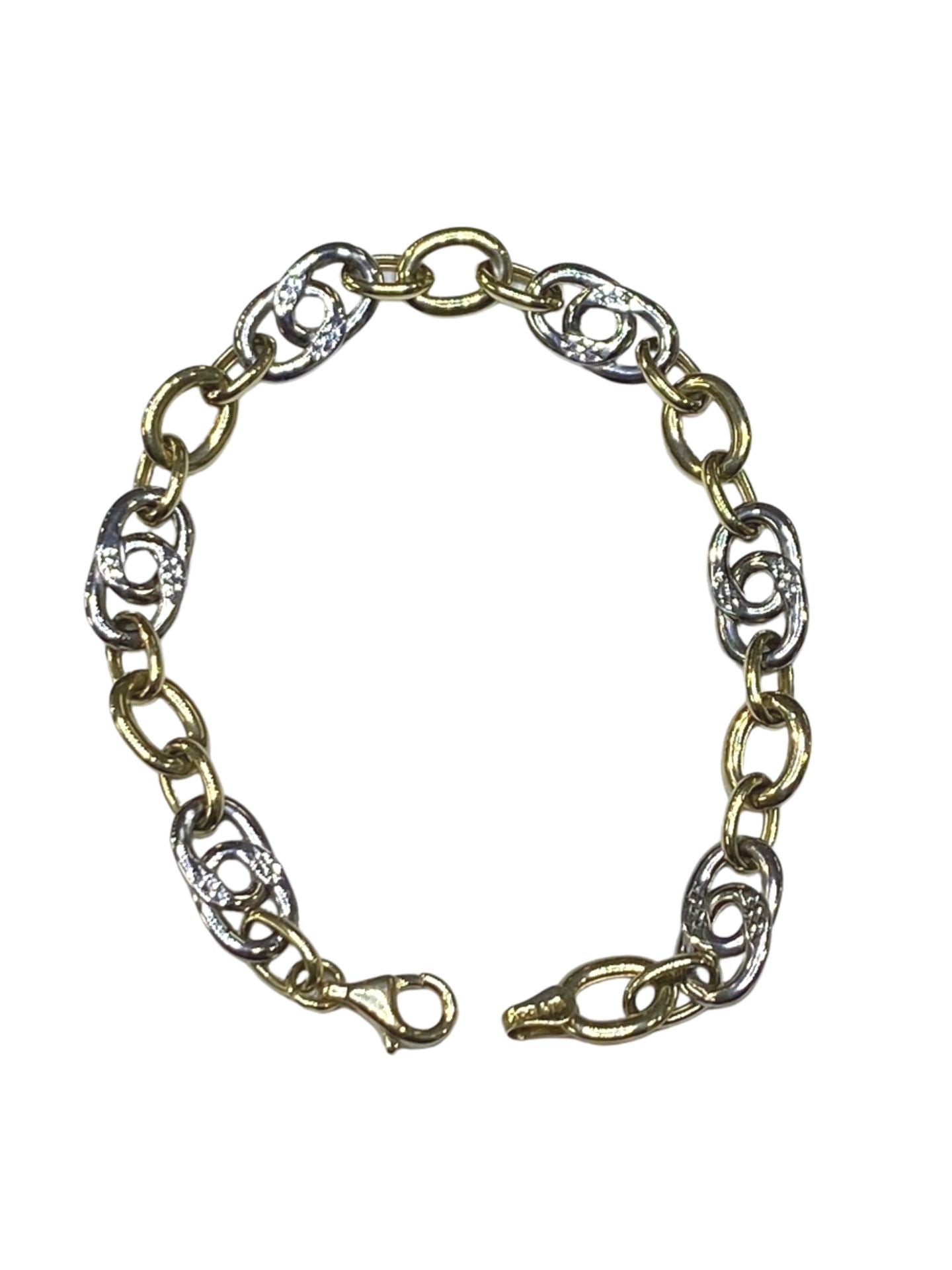 10k Two Tone Ladies' Bracelet