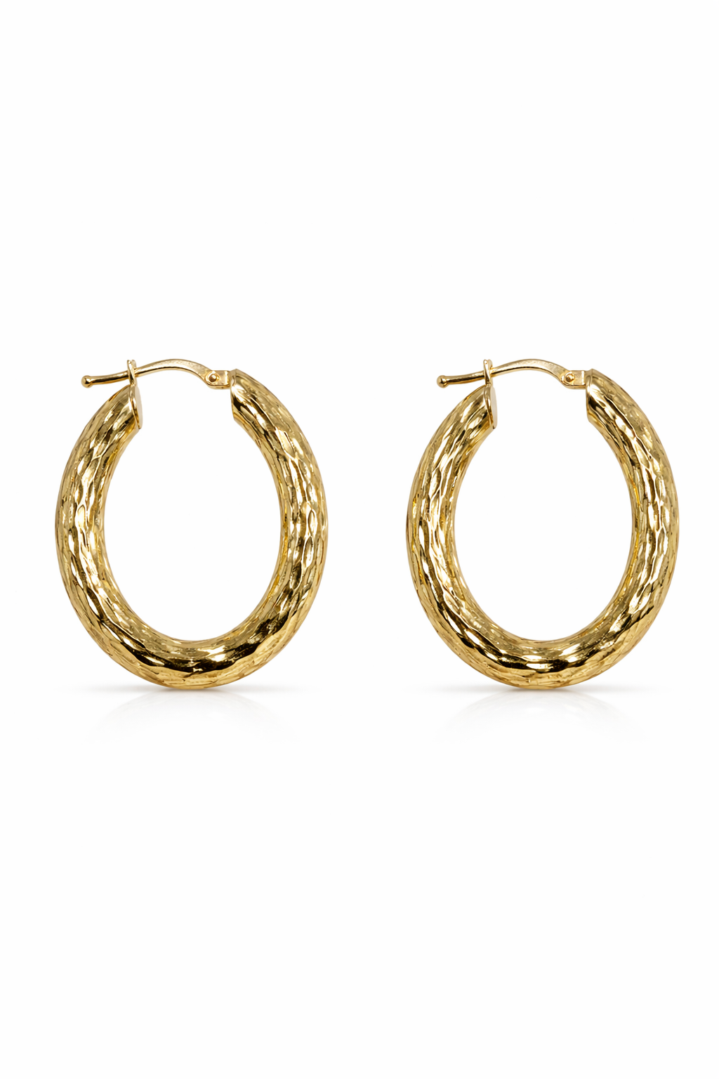10k Yellow Gold Hoop Earrings