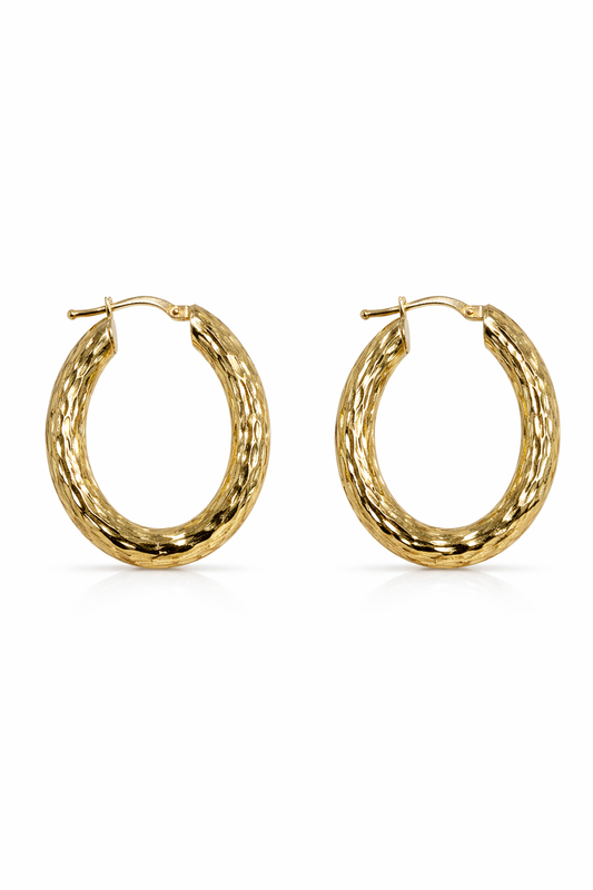 10k Yellow Gold Hoop Earrings