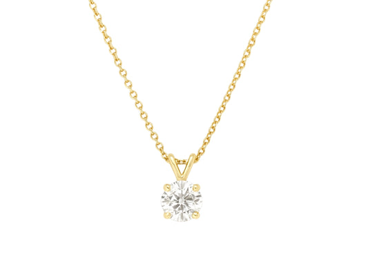 10k Yellow Gold Diamond Pendant