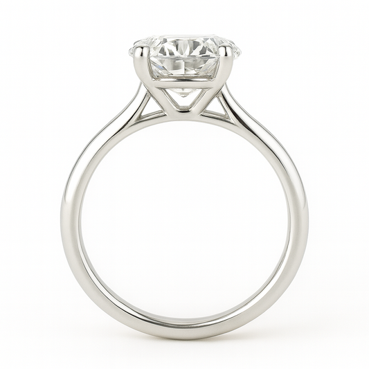 14k White Gold Single Solitaire Engagement Ring