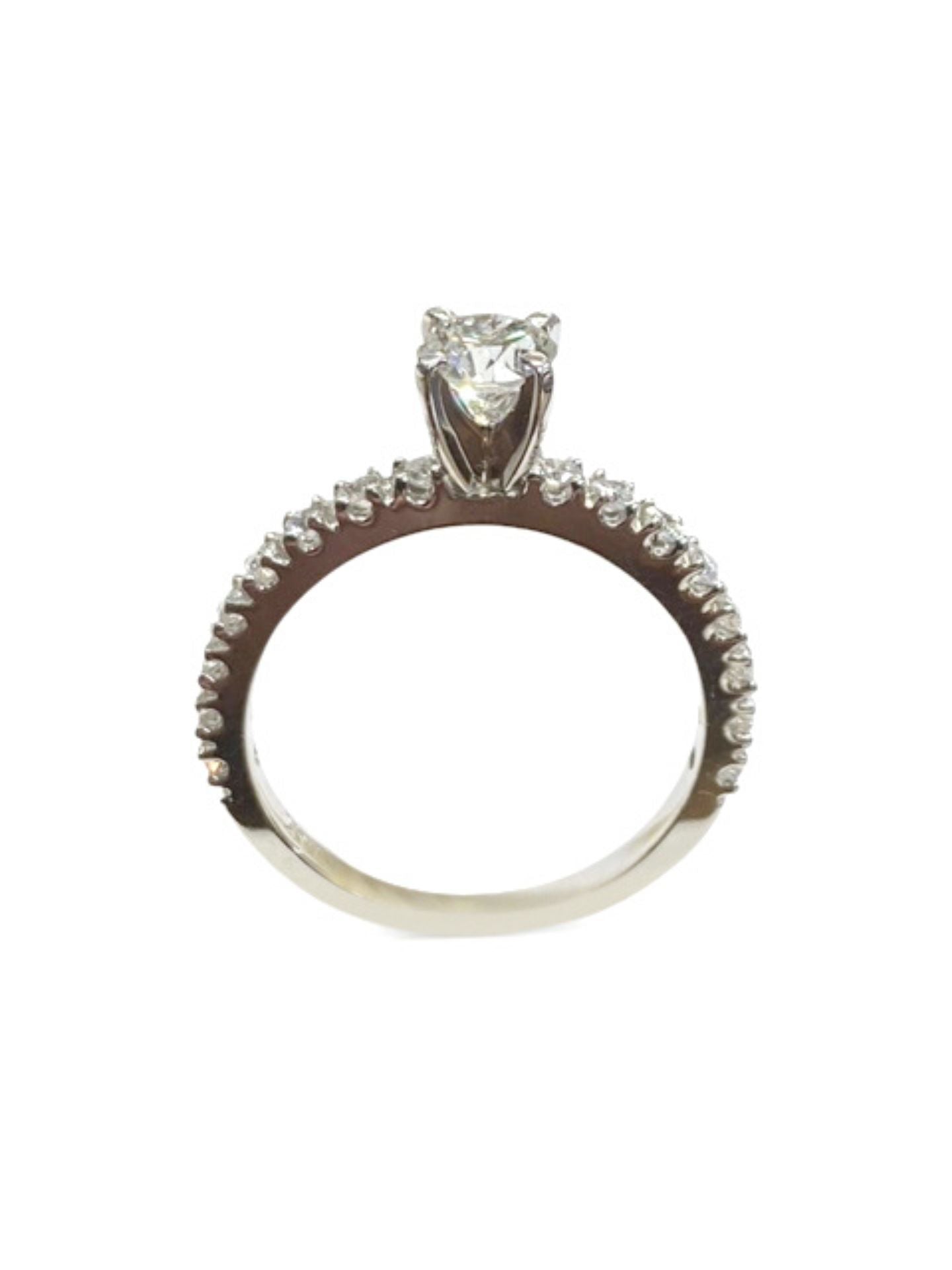 14k Solitaire Diamond Engagement Ring
