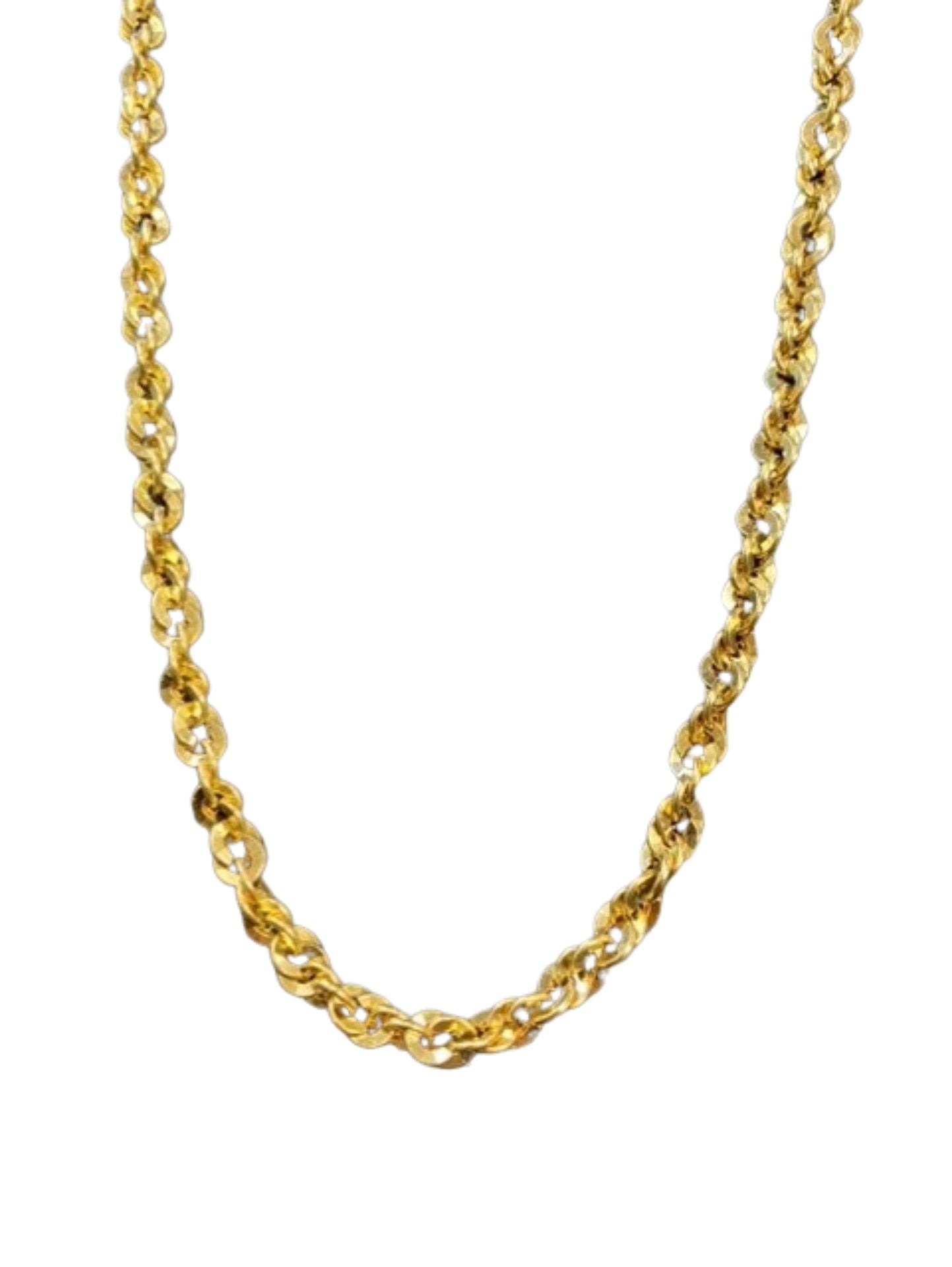 Large Rope Chain 10k Yellow Gold Large Rope Chain – Dalida Jewellery