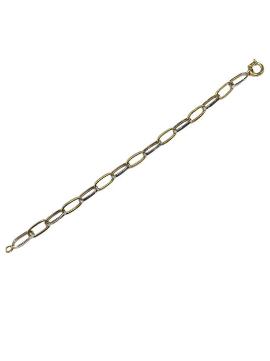 10k Round Two Tone Bracelet