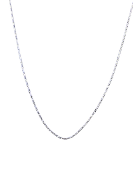 10k White Gold Rope Chain