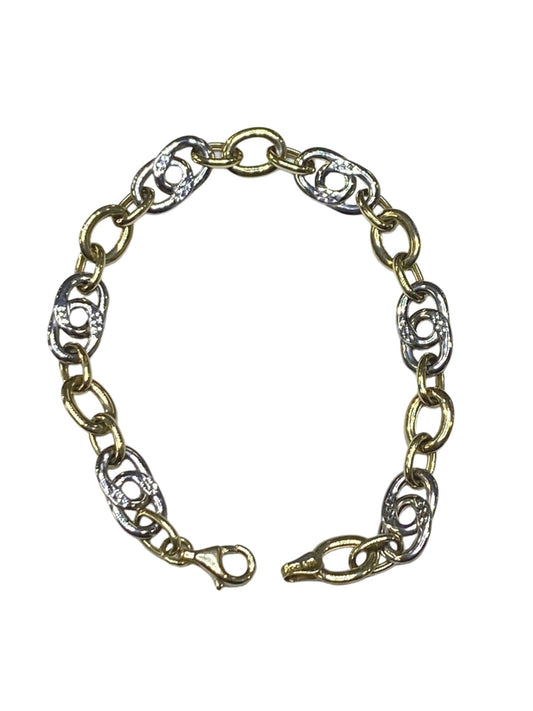 10k Two Tone Ladies' Bracelet