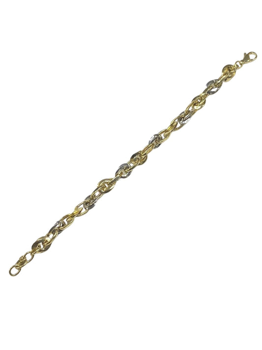 10k Two Tone Ladies' Bracelet